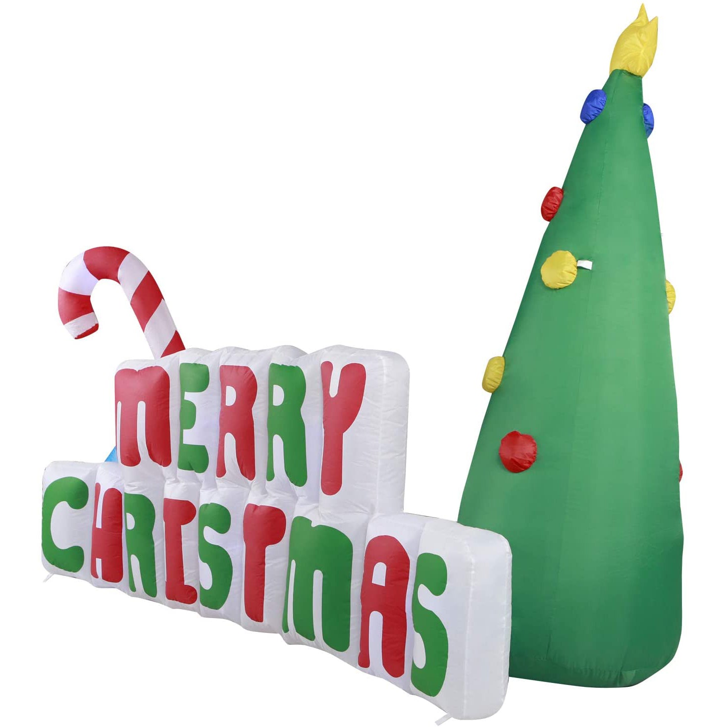 Holidayana 8' Wide Giant Inflatable Merry Christmas Yard Decoration (Used) - VMInnovations