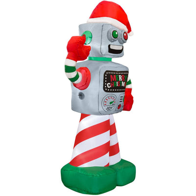 Holidayana 6 Foot Tall Inflatable Winter Holiday Robot Yard Decoration(Open Box)