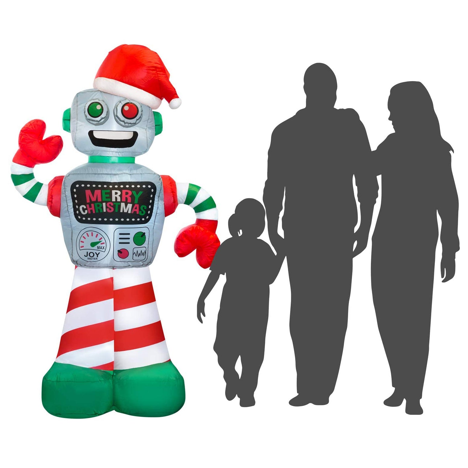 Holidayana 6 Foot Tall Inflatable Winter Holiday Robot Yard Decoration(Open Box)