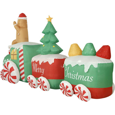 Holidayana 10 Ft Giant Inflatable Gingerbread Man Yard Decoration (For Parts)