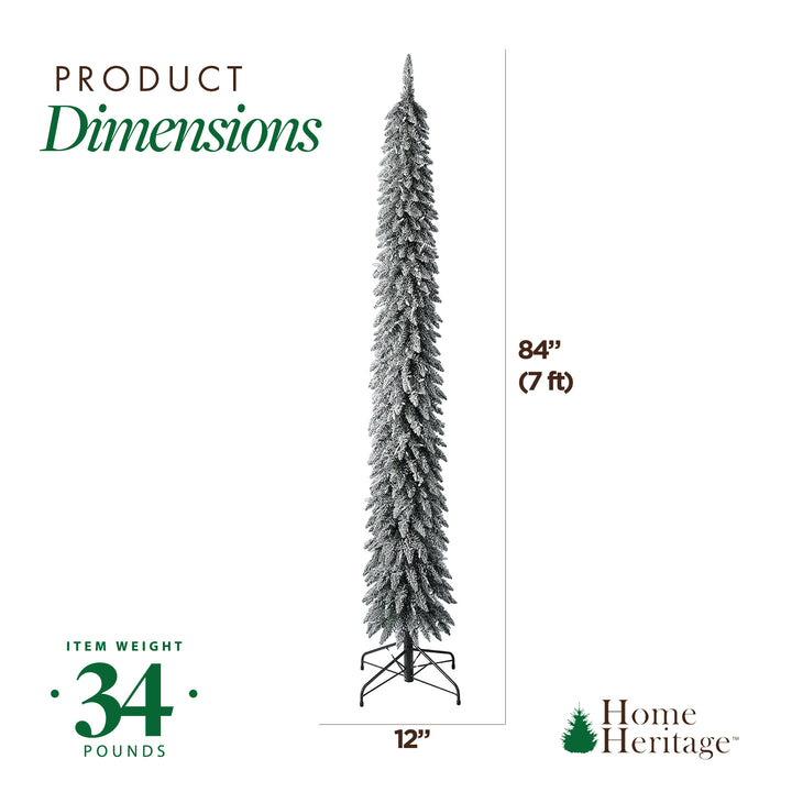 Evergreen Classics 7 Ft Pencil Pine Prelit Christmas Tree with 200 Lights (Used)