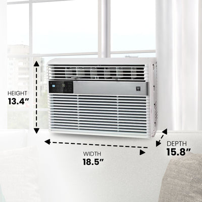 HomePointe 8,000 BTU Window Air Conditioner AC Unit with Remote Control, White - VMInnovations