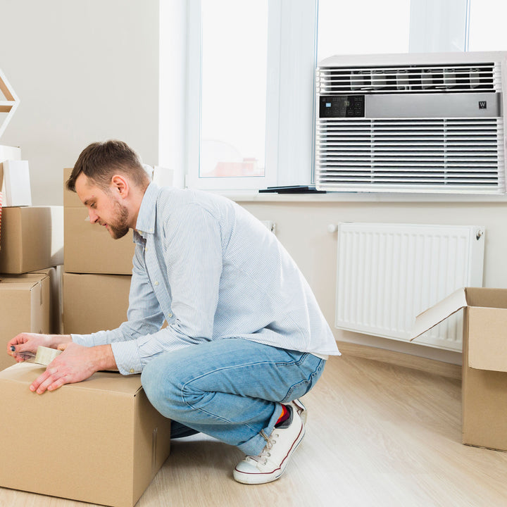 HomePointe 8,000 BTU Window Air Conditioner AC Unit w/Remote, White (Open Box) - VMInnovations