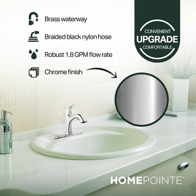 HomePointe Single Loop Handle Kitchen Faucet w/ Pull Out Spray Chrome(Open Box) - VMInnovations