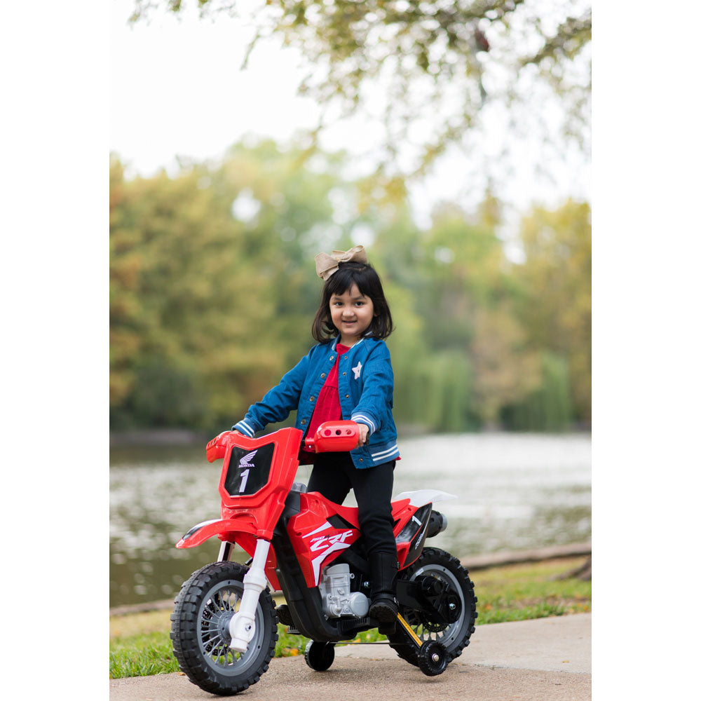 Best Ride On Cars Honda CRF250R Toddler Kids Electric 6 Volt Toy Dirt Bike, Red