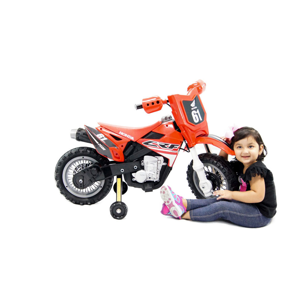 Best Ride On Cars Honda CRF250R Toddler Kids Electric 6 Volt Toy Dirt Bike, Red