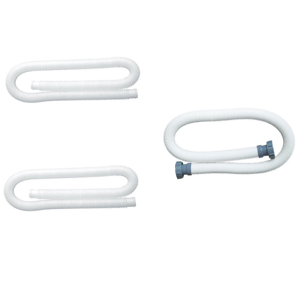 Intex 1.25 Inch Replacement Hose (2 Pack) & 1.5 Inch Water Replacement Hose - VMInnovations
