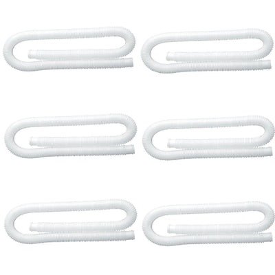 Intex 1.25 Inch Diameter Accessory Pool Pump Replacement Hose 59In Long (6 Pack) - VMInnovations