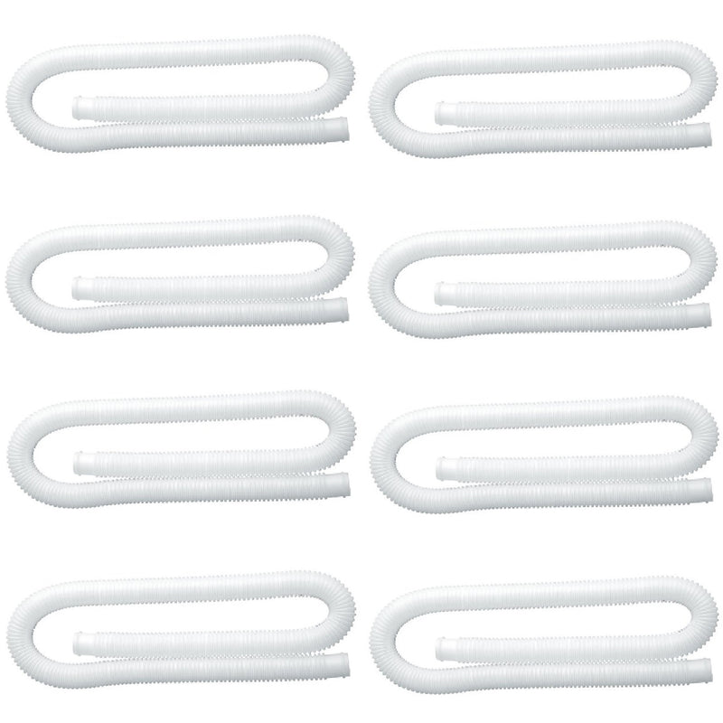 Intex 1.25 Inch Diameter Accessory Pool Pump Replacement Hose 59In Long (8 Pack)