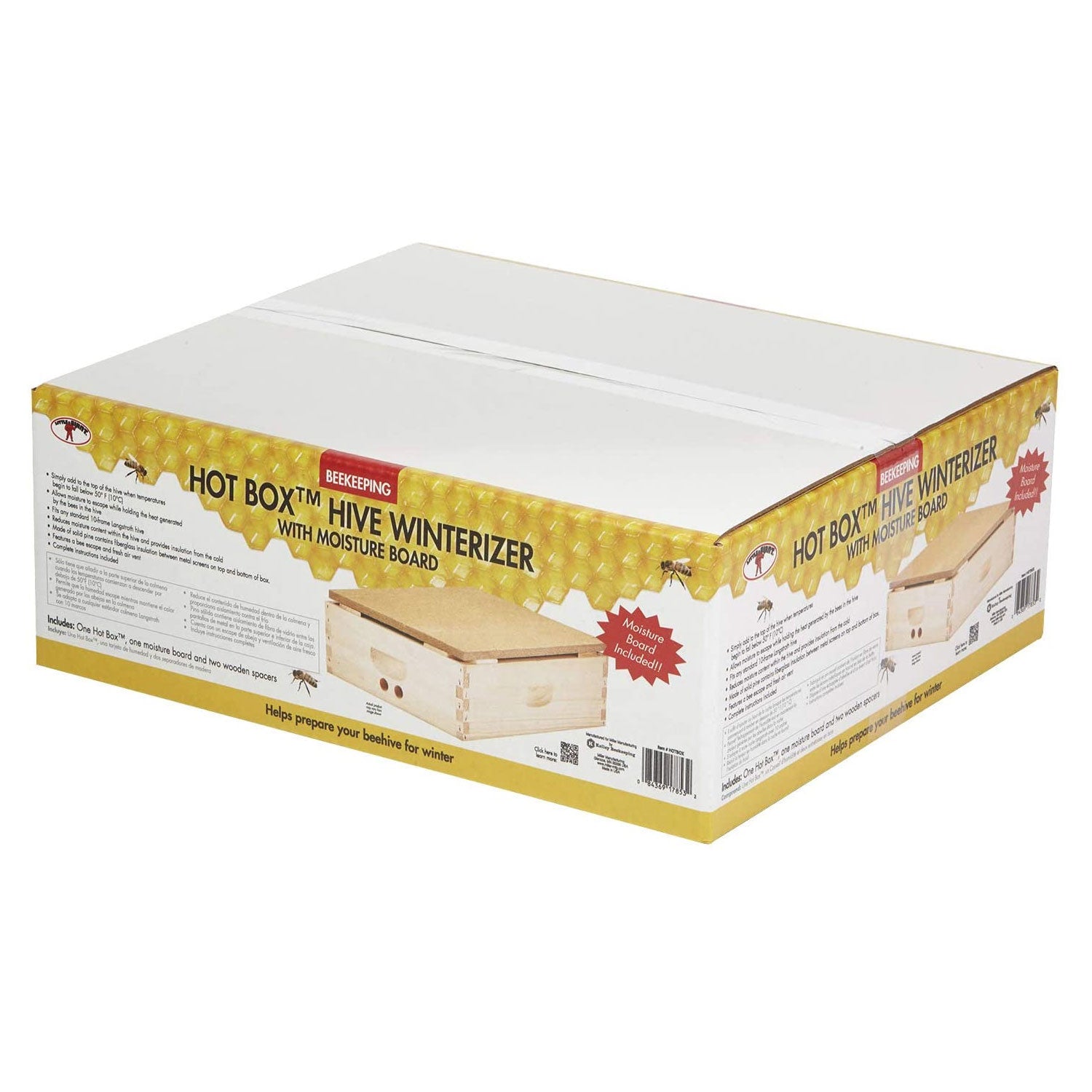 Little Giant Beekeeping Bee Hive Winterizer Hot Box w/ Moisture Board (Open Box) - VMInnovations