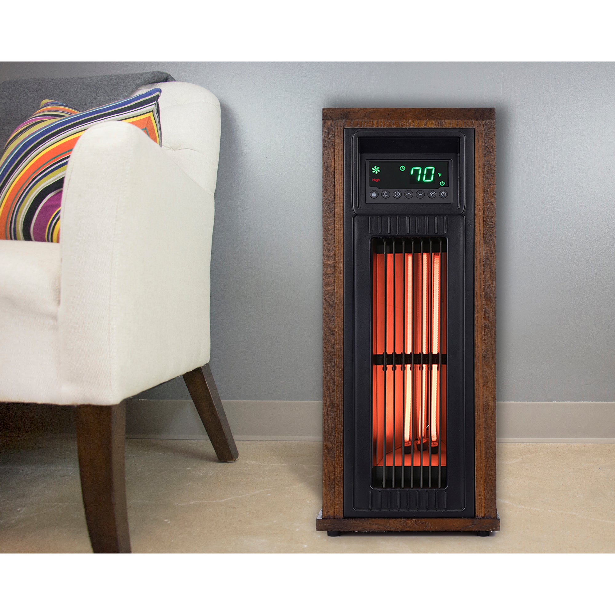 LifeSmart 1500W 23" Electric Infrared Quartz Tower Space Heater (Open Box) - VMInnovations