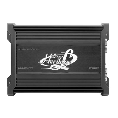 LANZAR HTG257 2000W Bridgeable 2 Channel MOSFET Car Audio Amplifier Power Amp