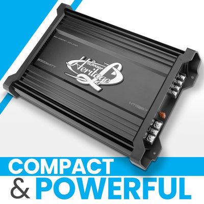 LANZAR HTG257 2000W Bridgeable 2 Channel MOSFET Car Audio Amplifier Power Amp