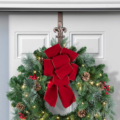 Haute Decor Adjustable Length Wreath Hanger with Reindeer Icon and More (Used)