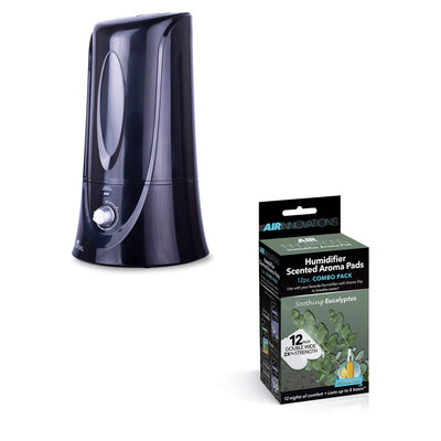 Air Innovations 1.1 Gal Cool Mist Humidifier w/ Aromatherapy Refill, Eucalyptus