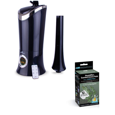Air Innovations 1.7 Gal Cool Mist Humidifier w/ Aromatherapy Refill, Eucalyptus