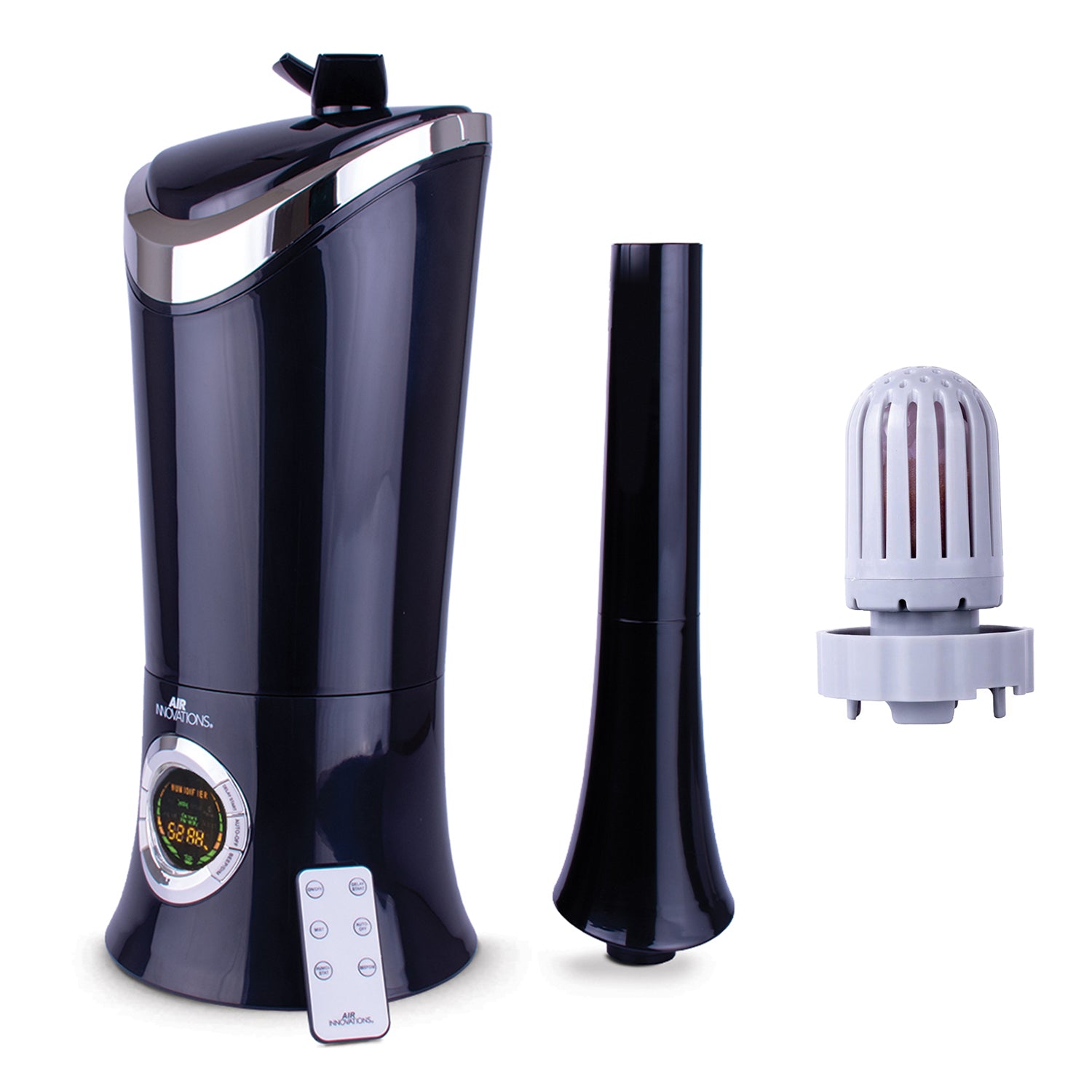 Air Innovations MH-701BA Ultrasonic Cool Mist Humidifier with Hard Water Filter