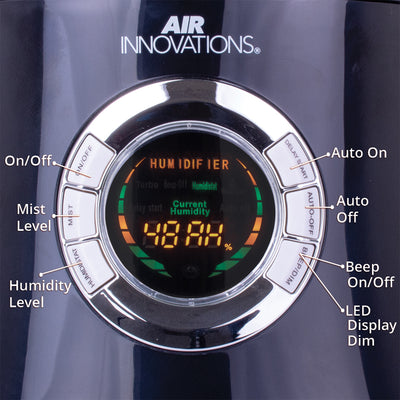 Air Innovations MH-701BA Ultrasonic Cool Mist Humidifier with Refills (12 Pack)