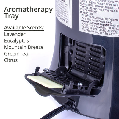 Air Innovations 1.7 Gal Cool Mist Humidifier w/ Aromatherapy Refill, Eucalyptus
