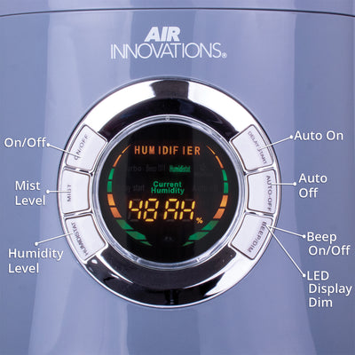 Air Innovations MH-701BA Ultrasonic Cool Mist Humidifier w/ Refills (12 Pack)