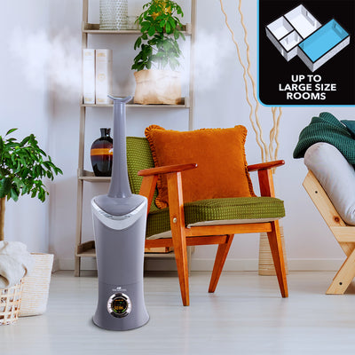 Air Innovations 1.7 Gal Cool Mist Humidifier w/ Aromatherapy Refill, Eucalyptus