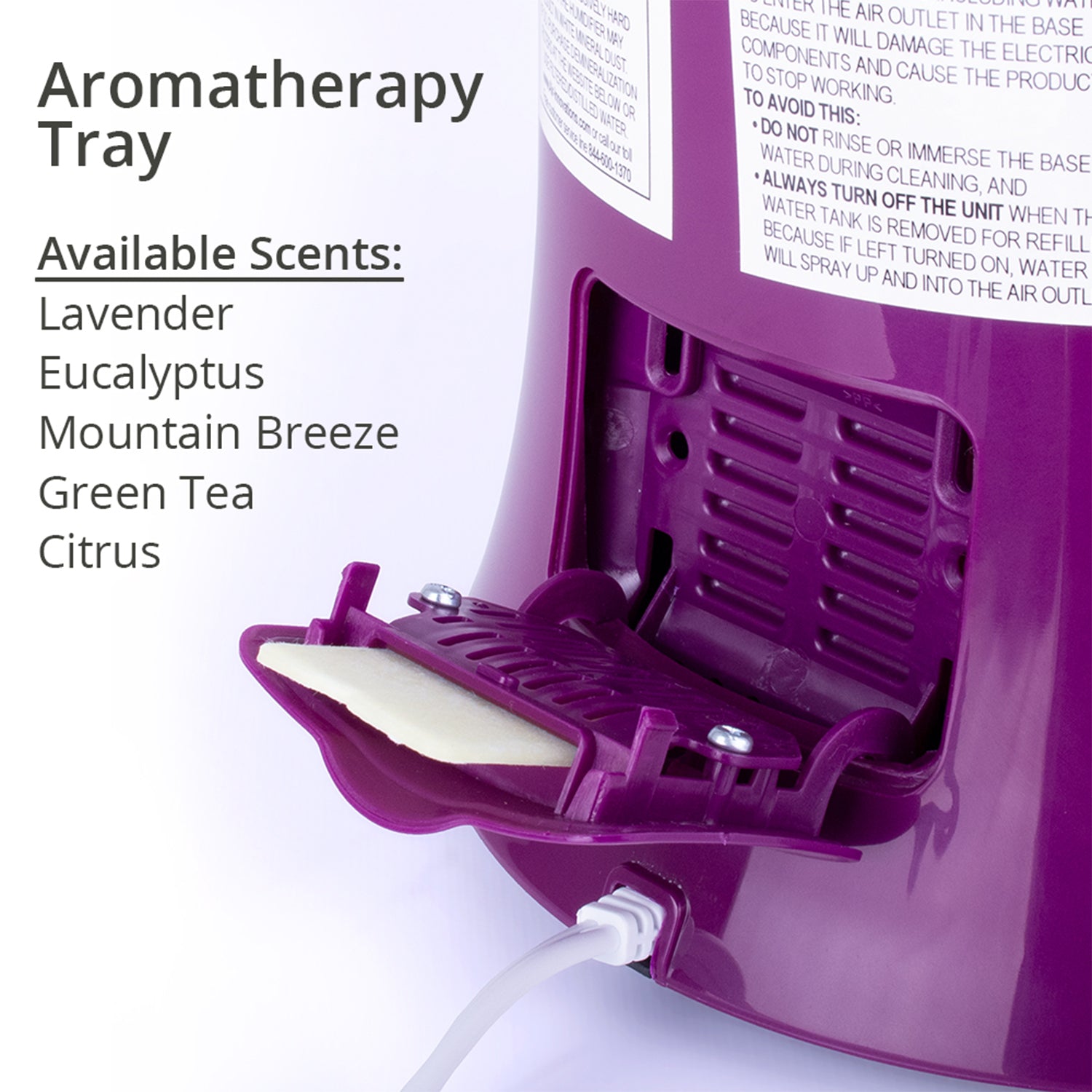 Air Innovations 1.7 Gal Cool Mist Humidifier w/ Aromatherapy Refill, Eucalyptus