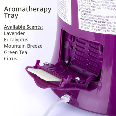 Air Innovations 1.7 Gal Cool Mist Humidifier w/ Aromatherapy Refill, Eucalyptus