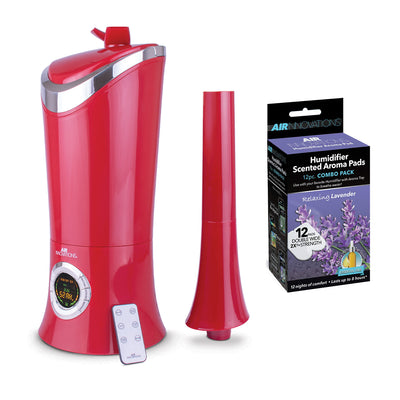 Air Innovations MH-701BA Ultrasonic Cool Mist Humidifier with Refills (12 Pack) - VMInnovations