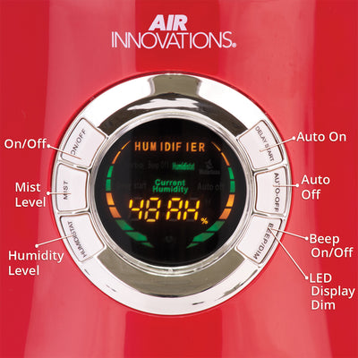 Air Innovations MH-701BA Ultrasonic Cool Mist Humidifier with Refills (12 Pack) - VMInnovations