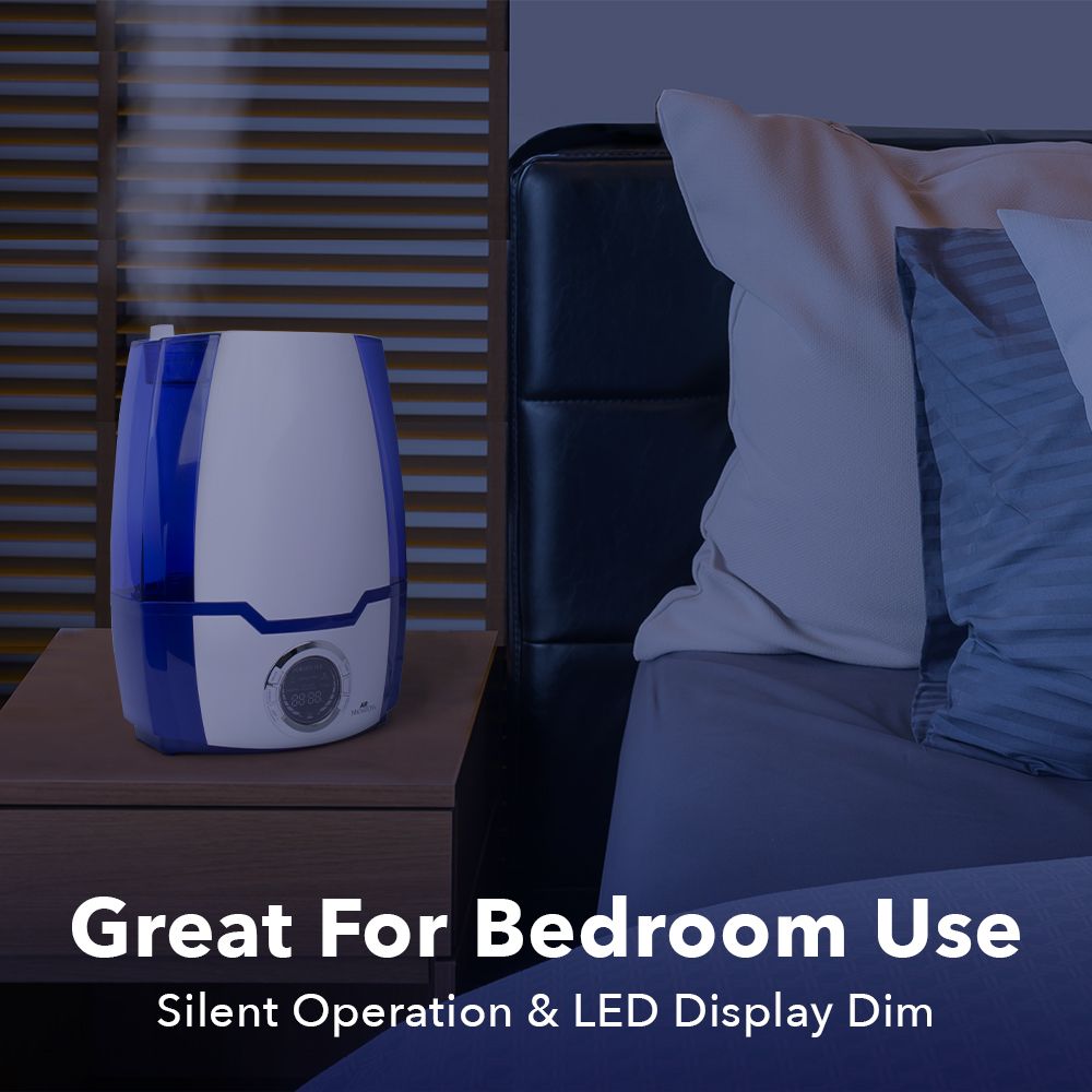 Air Innovations MH-505A Cool Mist Ultrasonic Humidifier, Blue (Open Box) - VMInnovations