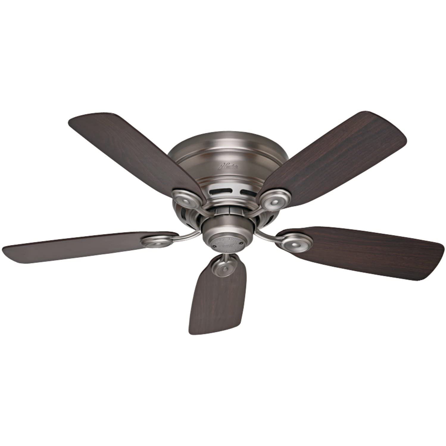 Hunter Fan Company Low Profile IV 42 Inch Home Ceiling Fan, Pewter (Open Box) - VMInnovations