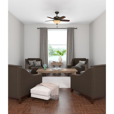 Hunter Fan Company Builder 42" Indoor Home Ceiling Fan w/Light, Bronze(Open Box) - VMInnovations