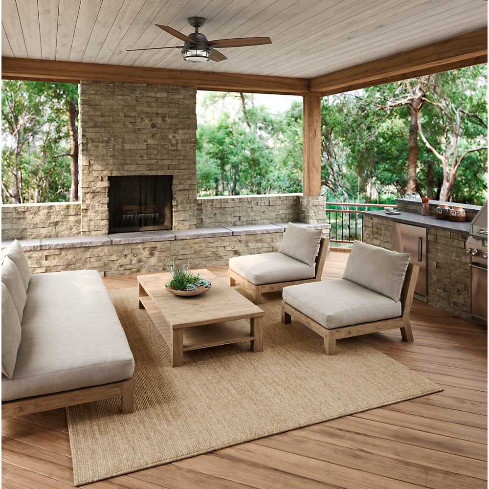 Hunter Ocala 52 Inch Ceiling Fan w/ LED Light, Noble Bronze (Open Box)