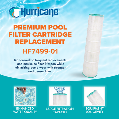 Hurricane Filters HF7499-01 Advanced Pool or Spa Filter Replacement Cartridge