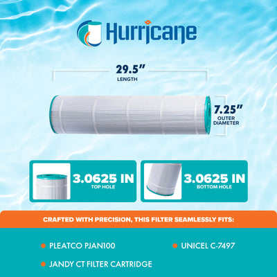Hurricane Filters HF7497-01 Advanced Pool or Spa Filter Replacement Cartridge