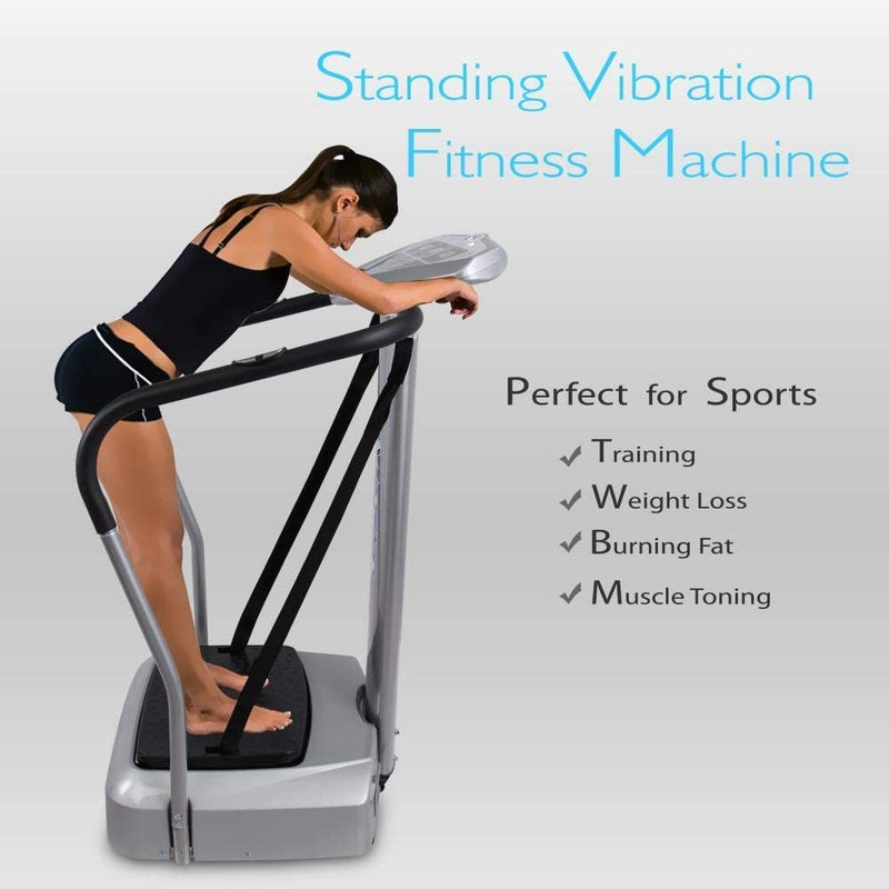 Hurtle Standing Vibration Platform Full Body Exercise Fitness Machine (2 Pack)