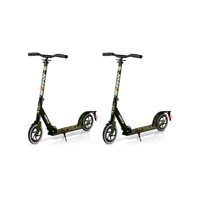 Hurtle Renegade Foldable Teen and Adult Commuter Kick Scooter, Camo (2 Pack) - VMInnovations