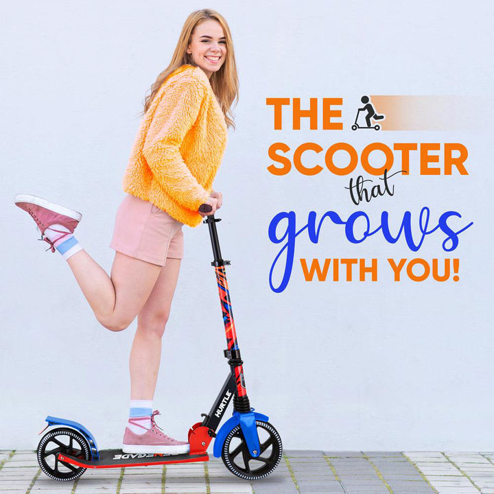Hurtle Renegade Lightweight Foldable Teens Adult Kick Scooter, Graffiti (Used)