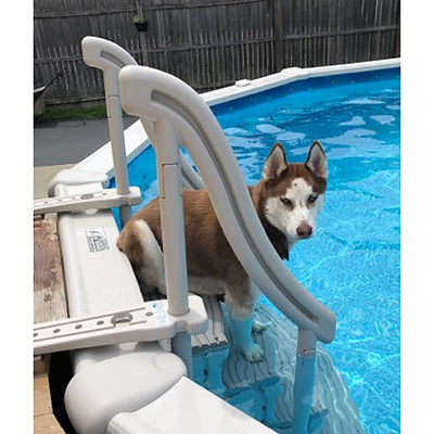Confer Plastics Curved Pool Step & Hydrotools by Swimline 36"x36" Ladder Mat - VMInnovations