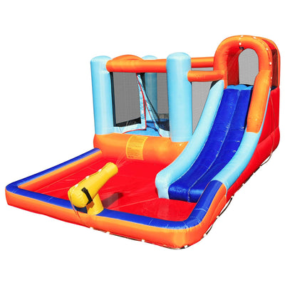 Hoovy Kids Bounce House Trampoline Water Park Slide w/ Blower (Open Box)