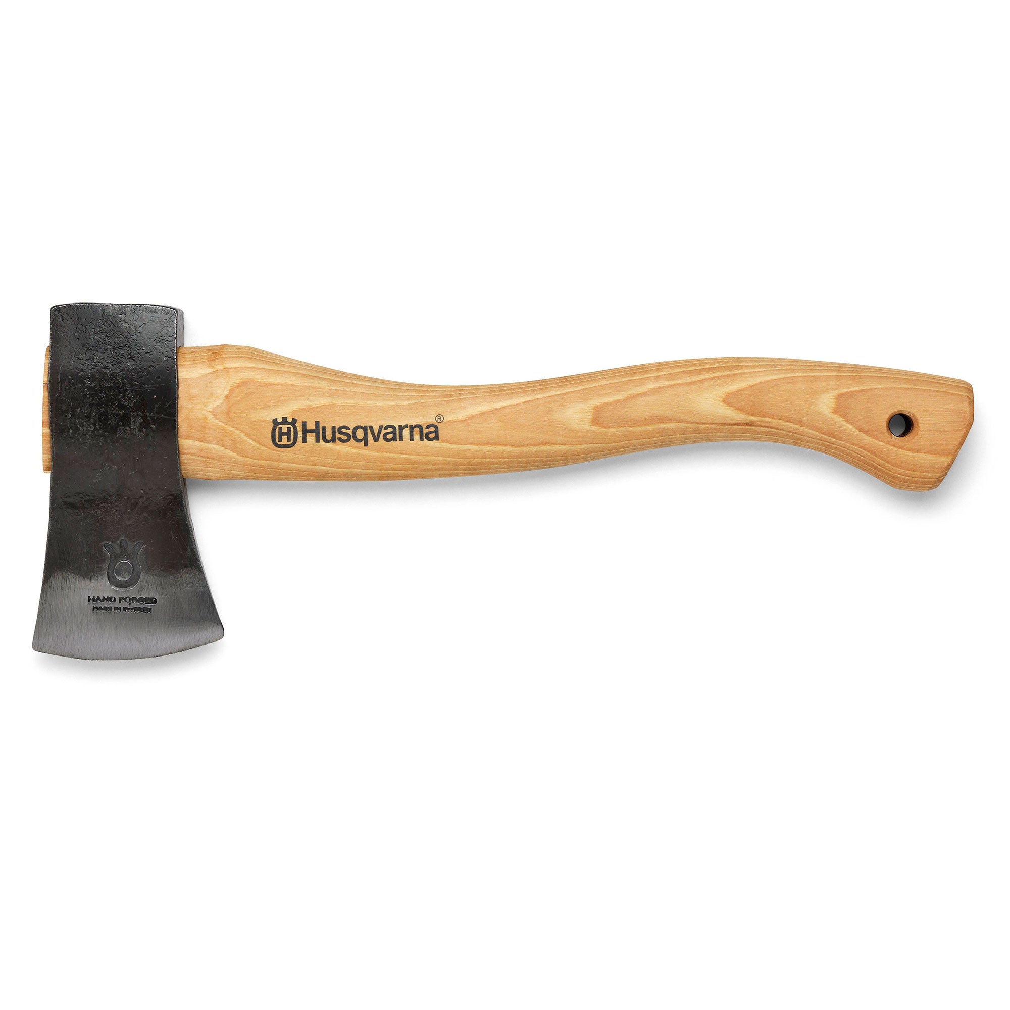 Husqvarna 576926401 13" Curved Handle Hatchet Axe w/Leather Sheath - Damaged