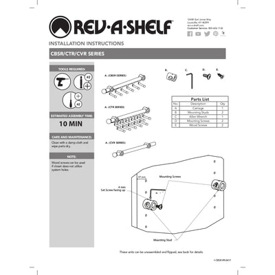 Rev-A-Shelf 14" Pull Out Tie/Scarf Closet Organizer Rack Satin Nickel, CRT-14-SN