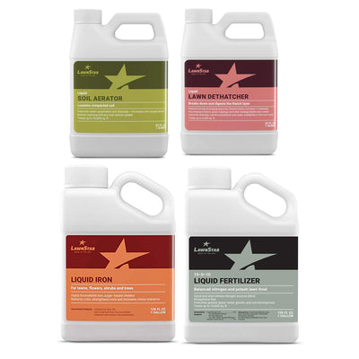 LawnStar Liquid Iron, Phosphorus Free Fertilizer, Lawn Dethatcher & Soil Aerator - VMInnovations