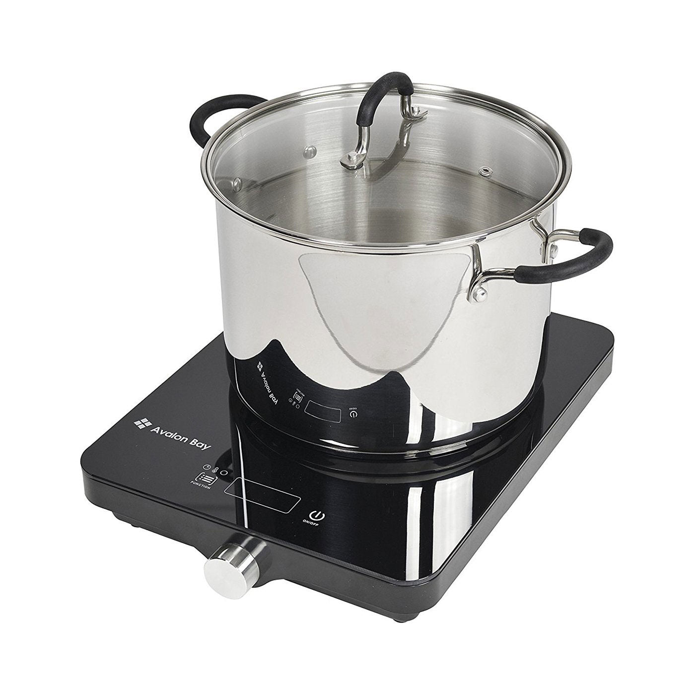Avalon Bay Electric Portable Ceramic Deluxe Countertop Induction Cooktop Burner