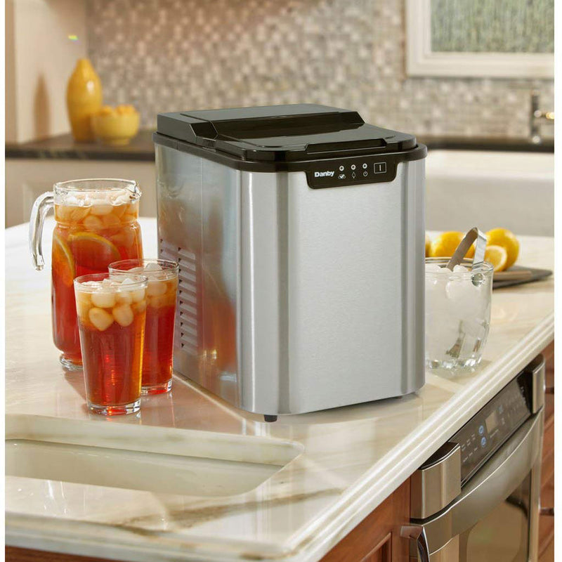 Danby 2-Pound Capacity Electric Self-Cleaning Steel Ice Maker (For Parts)