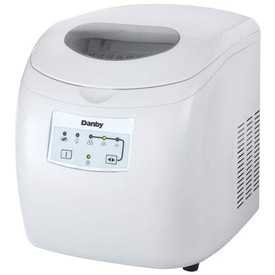 Danby 2-Pound Capacity Electric Self-Cleaning Portable Ice Maker (Open Box)