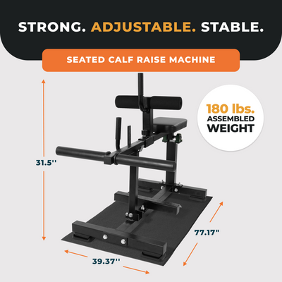 BalanceFrom Fitness Adjustable Seated Calf Raise Machine, Home Gym Equipment
