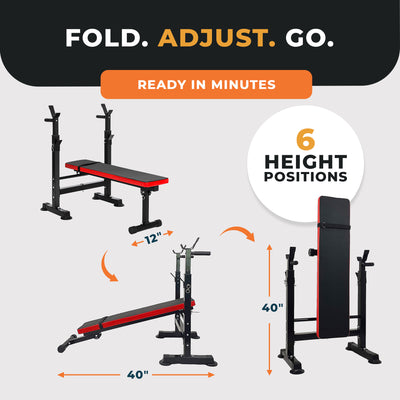 BalanceFrom Multifunctional Adjustable Workout Station w/Squat Rack(Used)