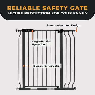 BalanceFrom Thru Safety Gate, Fits 29.1-38.5" Openings, 36” Tall, Graphite(Used) - VMInnovations