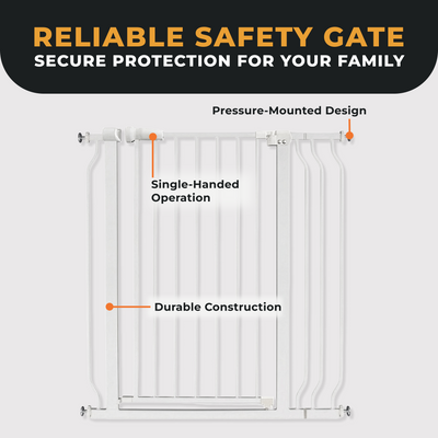 BalanceFrom Walk Thru Safety Gate, Fits 29.1-38.5" Openings, 36” Tall (Open Box)